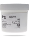 Image of CBD Isolate 10 gram jar.