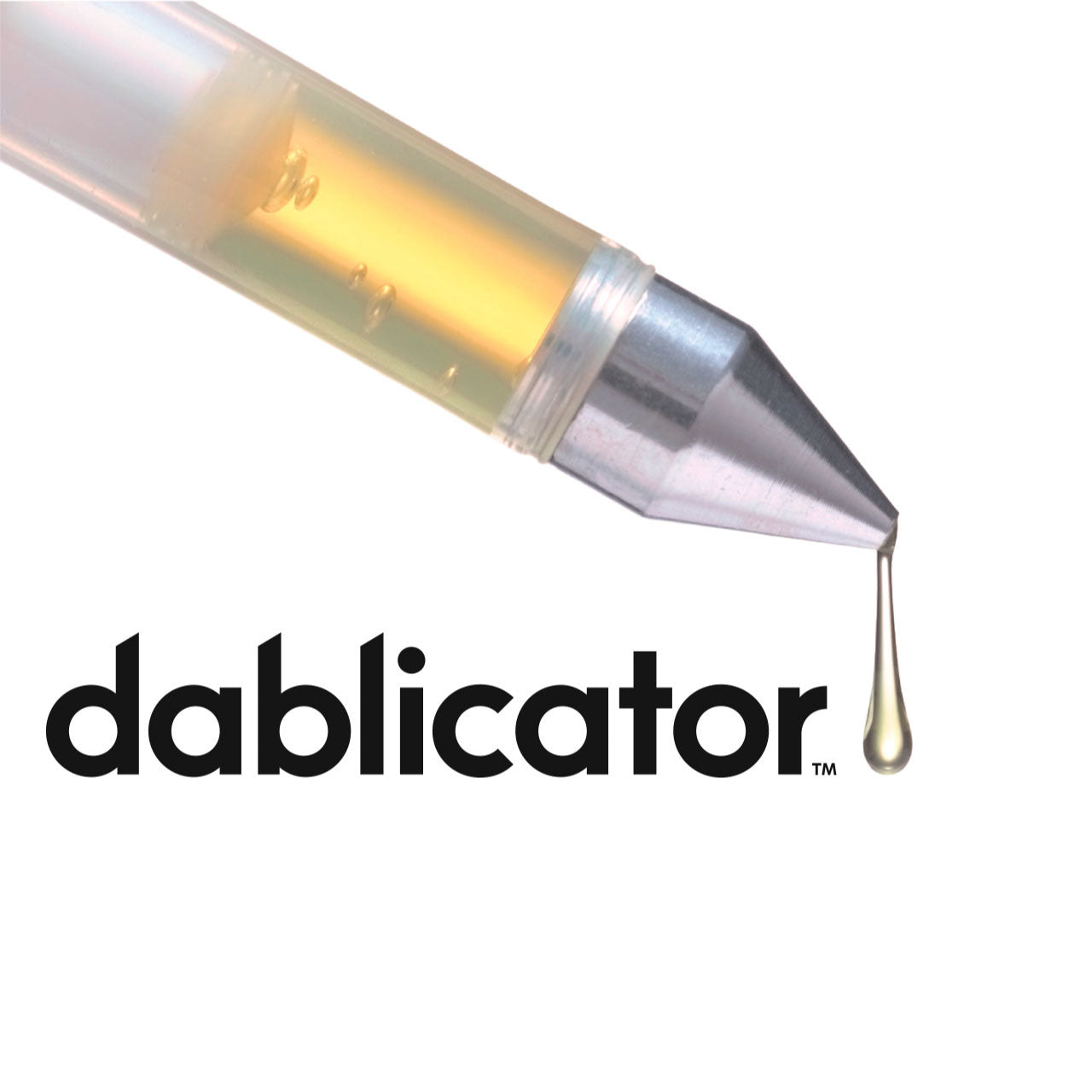 Image of oil dripping from Dablicator Oil Applicator.