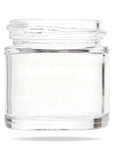Image of a 1 ounce glass jar with no lid.