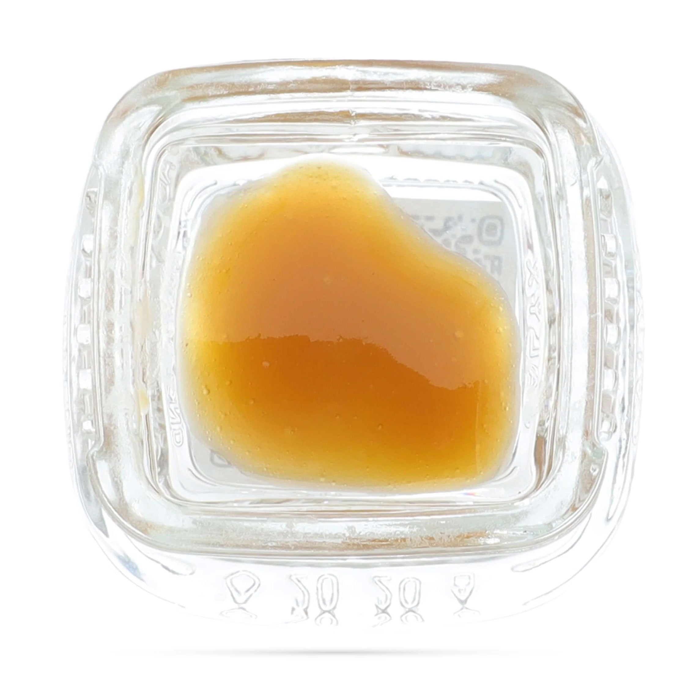 Image of a Calyx jar containing 1 gram of BaOx CBD Bubble Hash Rosin.