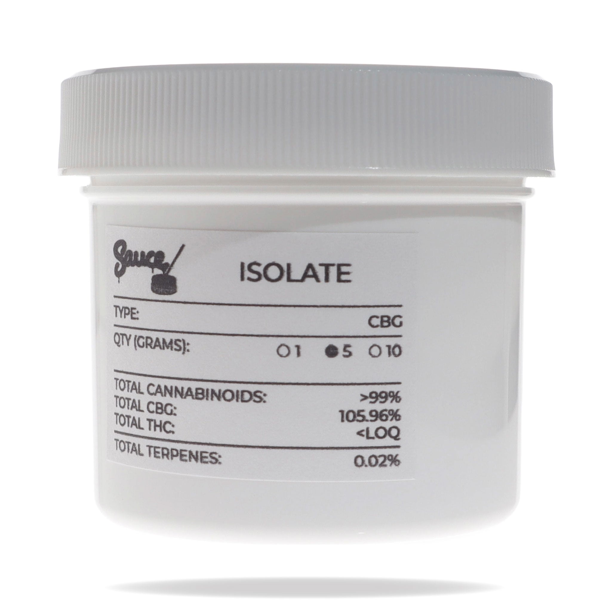 CBG Isolate | CBD Concentrates | Sauce Warehouse