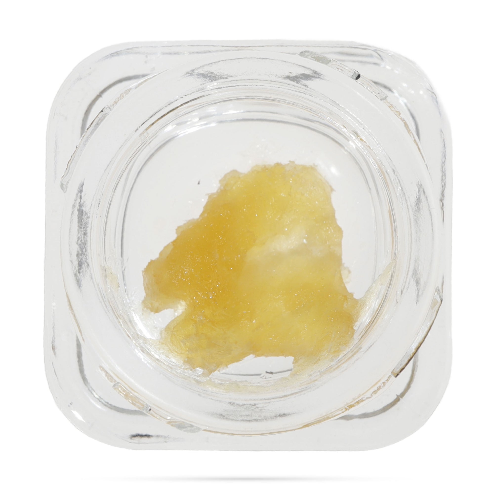 Image of a glass jar containing 1 gram of CBG Sugar Wax.