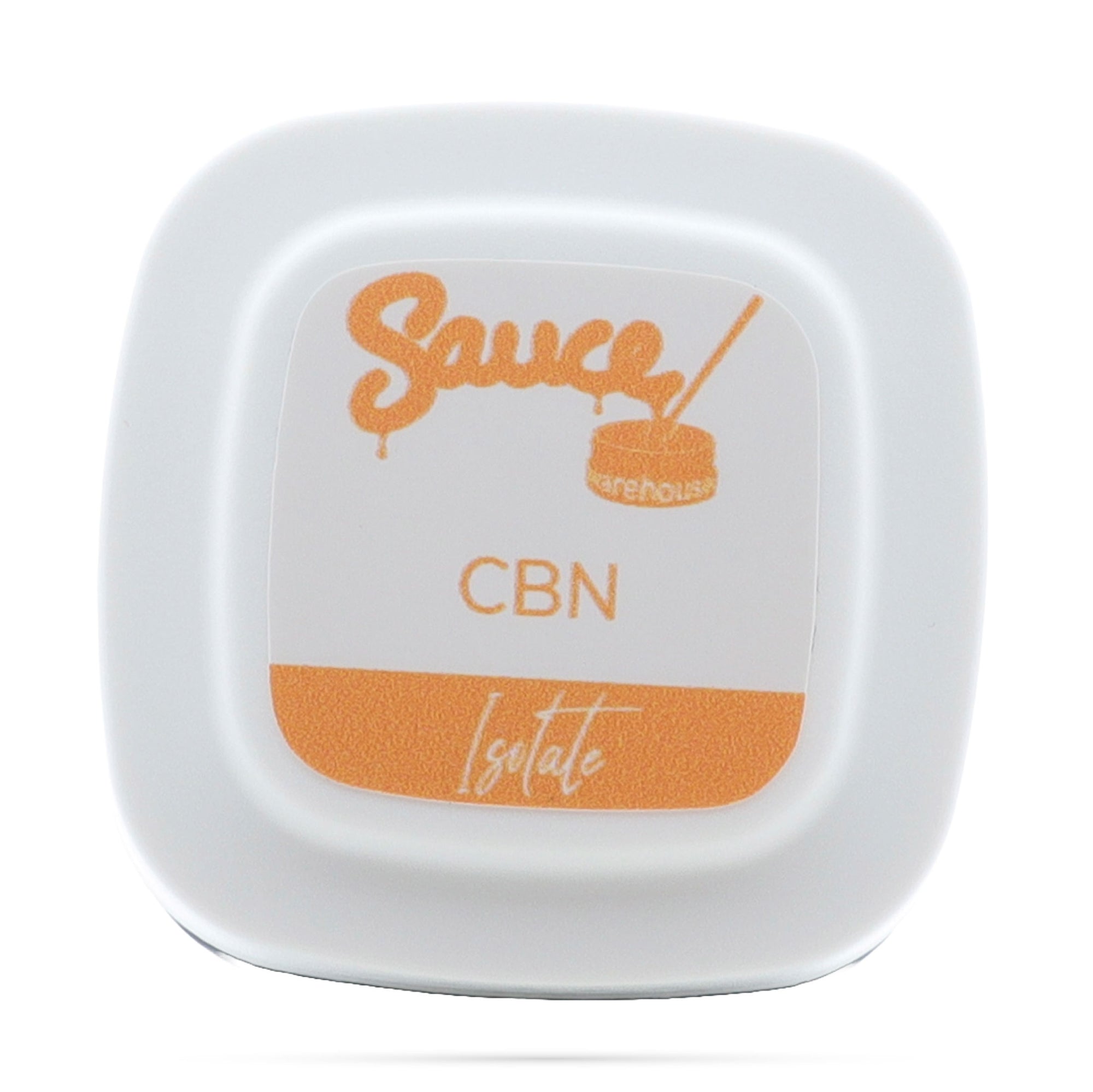 Image of Sauce Warehouse CBN Isolate lid label.