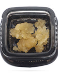 Image of a Calyx jar containing 1 gram of Lava Kush Mixed CBD Live Resin.