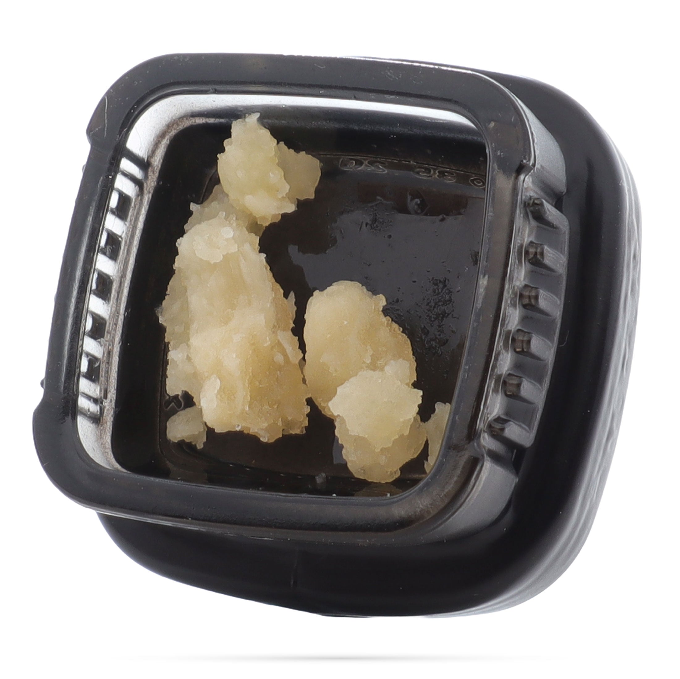 Image of a Calyx jar containing 1 gram of Sour Suver Haze CBD Wax.