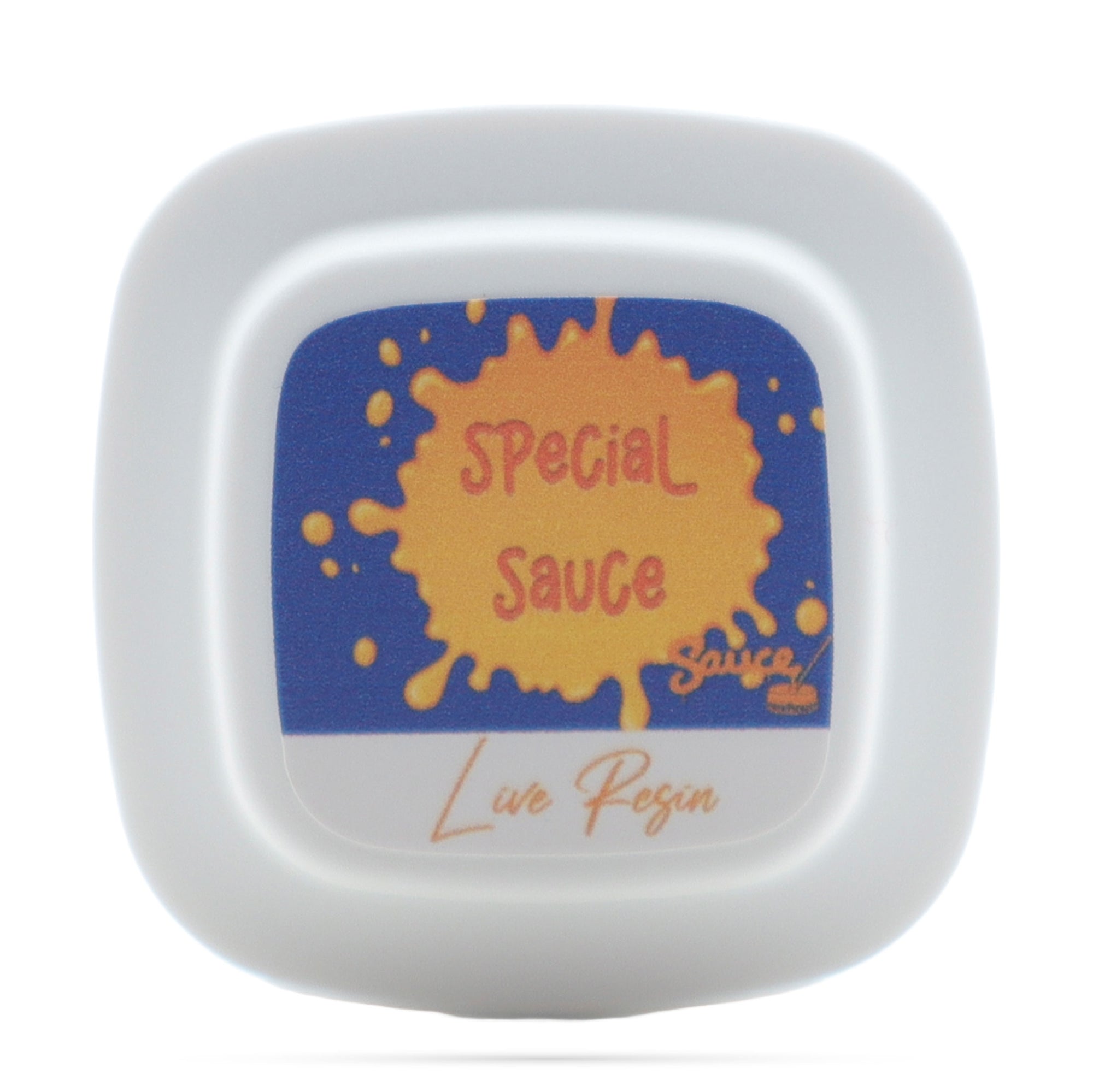 Image of Sauce Warehouse Special Sauce CBD Live Resin lid label.