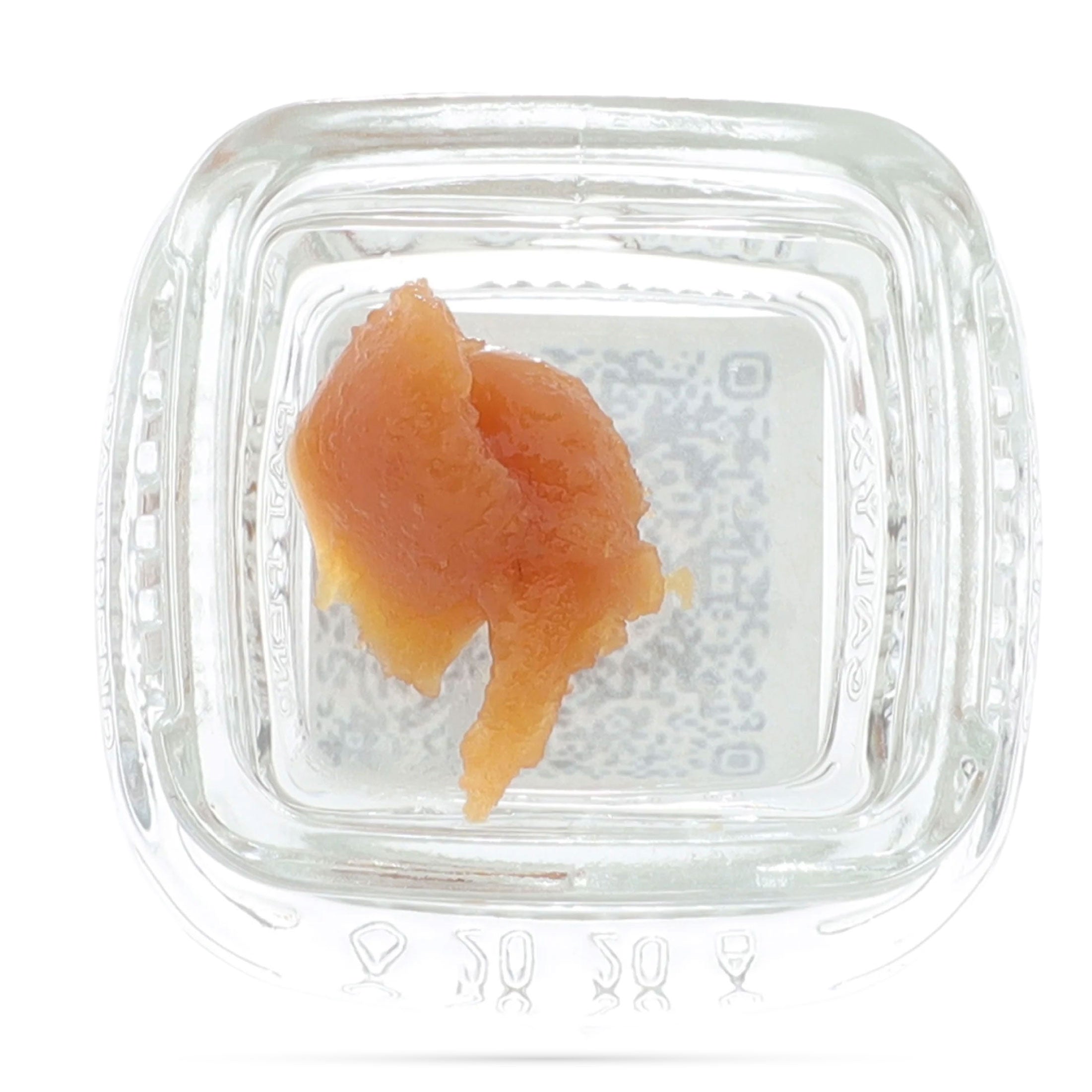 Image of a Calyx jar containing 1 gram of Strawberry Cake CBD Rosin.