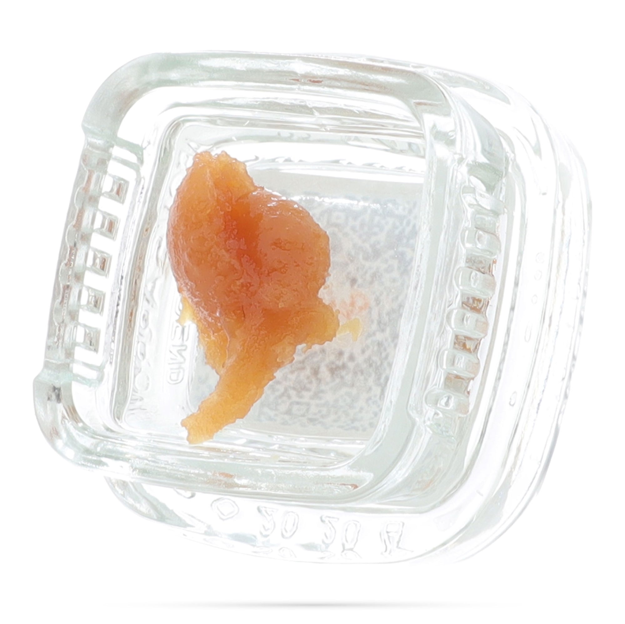 Image of a Calyx jar containing 1 gram of Strawberry Cake CBD Rosin.