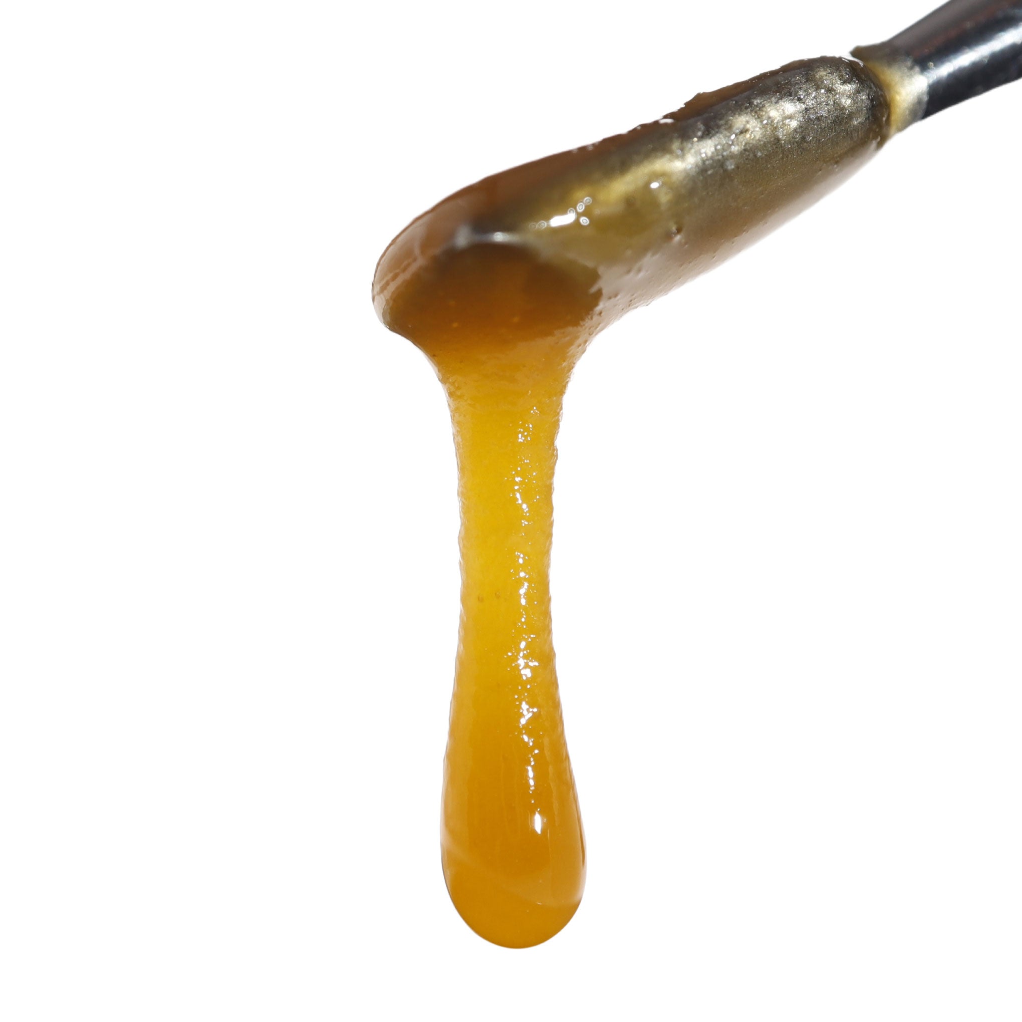Image of Super Sour Space Candy CBD Live Resin dripping from a dab tool
