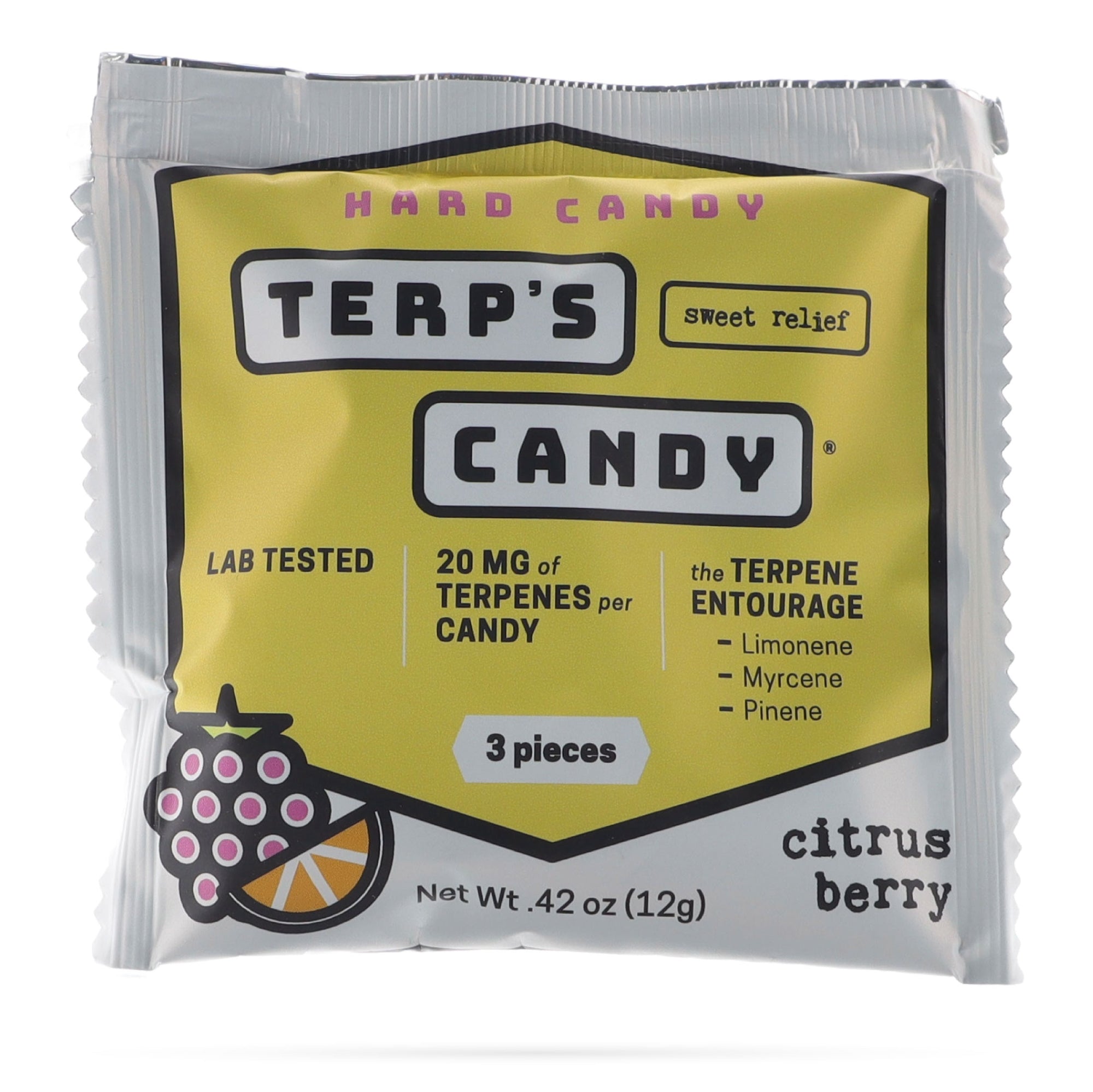 Image of Terp&#39;s Candy Citrus Berry 3pc pouch.