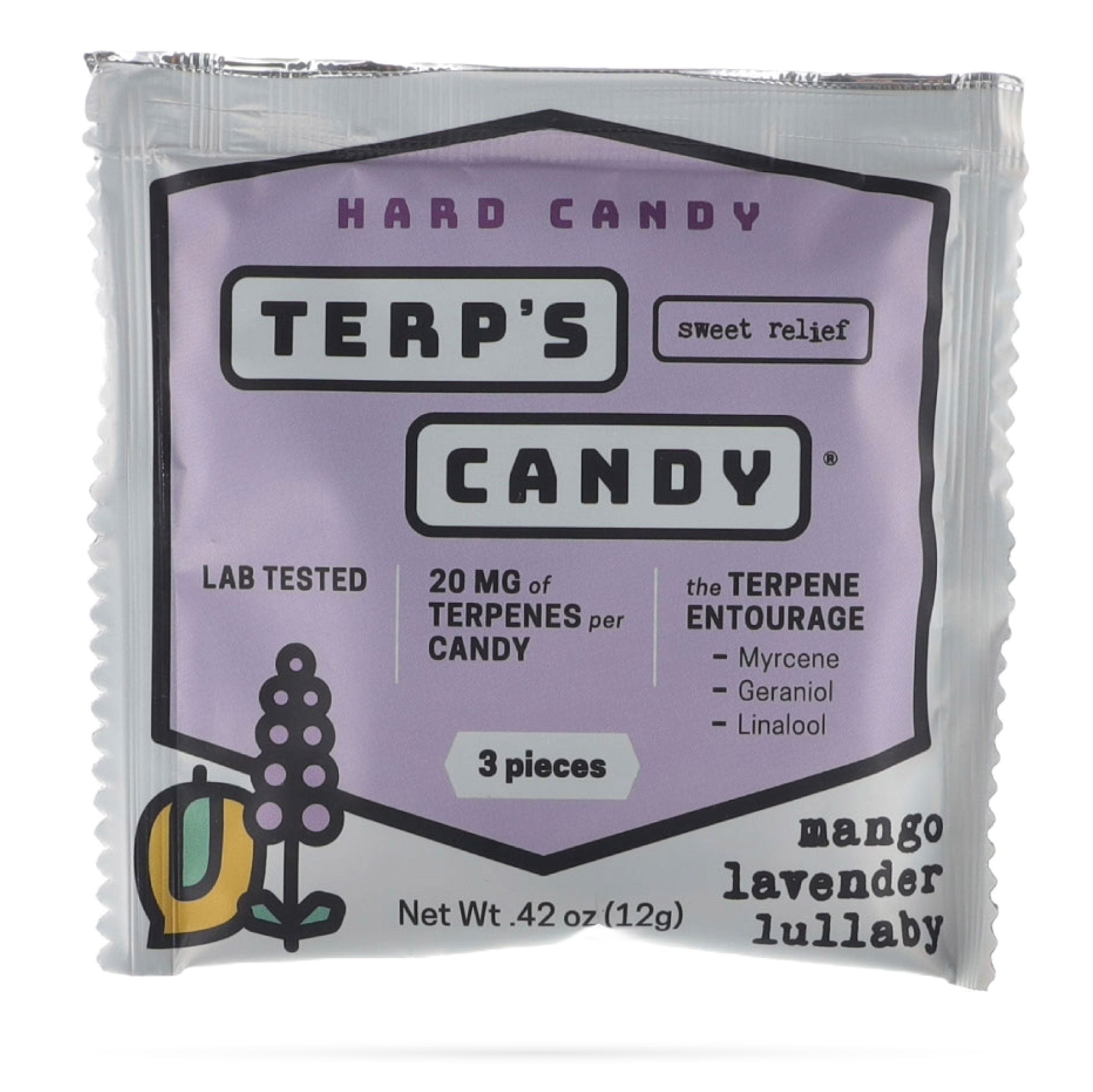 Image of Terp&#39;s Candy Mango Lavender Lullaby 3pc pouch.