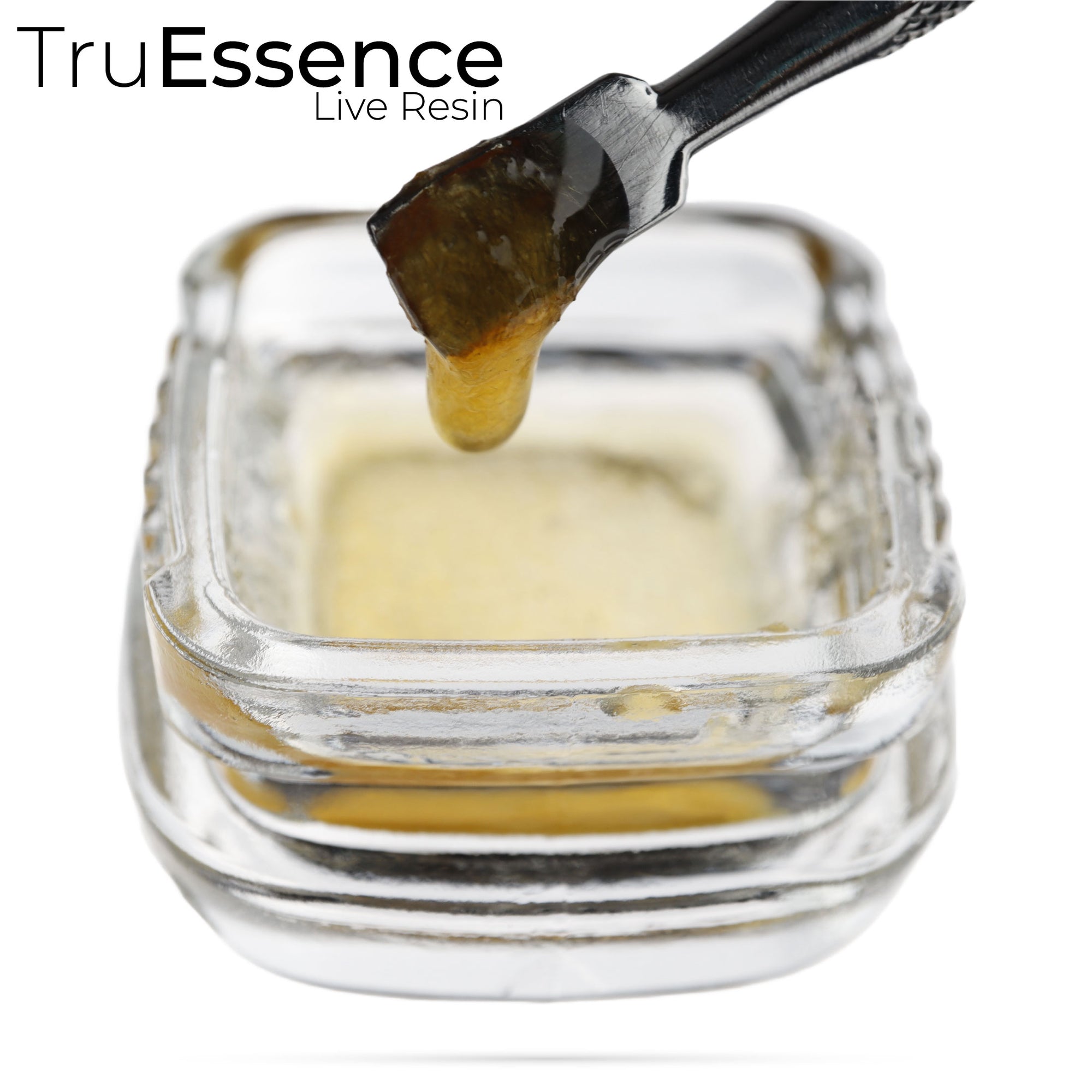 TruEssence Live Resin dripping from a dab tool.
