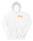 White Sauce Warehouse unisex Hoodie V2. The front of this hoodie features a small minimalist logo on the left chest. Shop CBD concentrates, clothing, and dabbing accessories at Sauce Warehouse